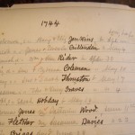 Abingdon Parish Birth Register -- Robert Hobday b. May 13, 1744, son of Sarah
